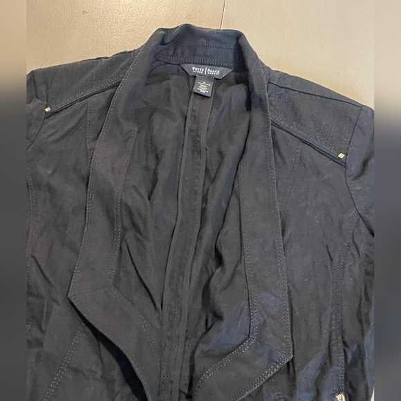 White house black market black cardigan jacket size 8 - Picture 3 of 4